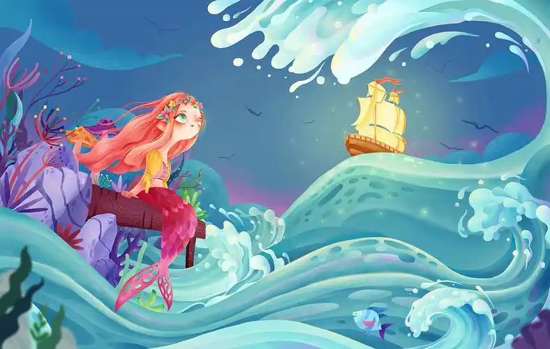 海的女儿|插画|儿童插画|wenjing705 - 原创作品 - 站酷 (zcool)