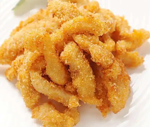 无骨鸡柳外表金黄,香酥可口,外酥内嫩