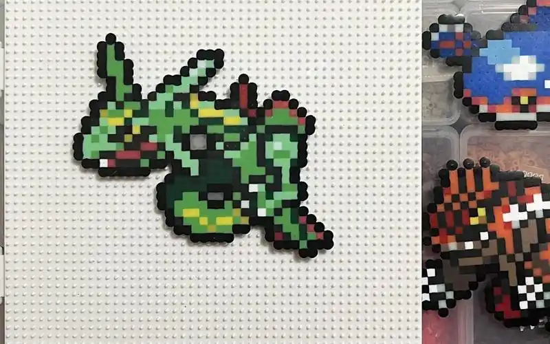 拼豆宝可梦像素图鉴-384裂空座