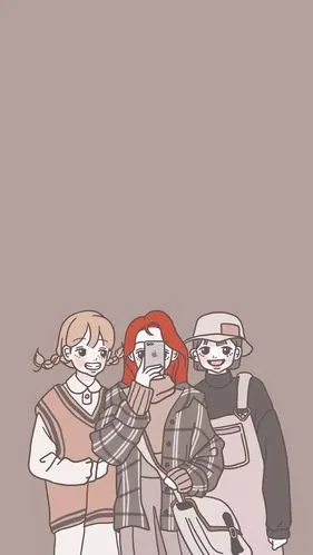 三个女生的闺蜜壁纸