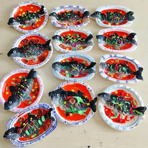 写美篇 色香味俱全的 红烧鱼来啦～  超轻粘土