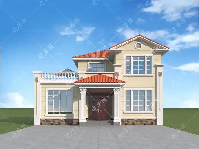 新款农村盖房子设计图片,简单大方,家人都很喜爱-建房圈