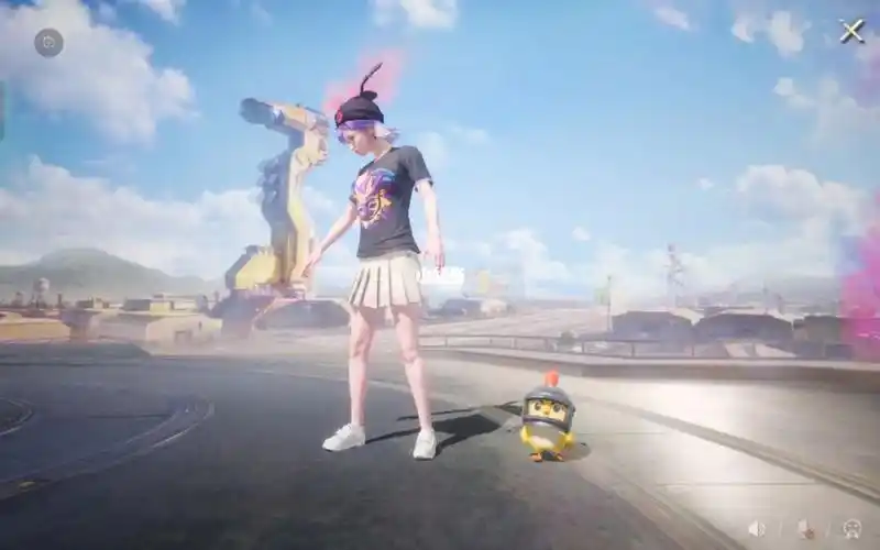 和平精英吃鸡小白裙得到了