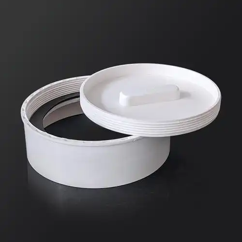 pvc地面清扫水管接头盖帽内插堵头4寸6寸upvc管