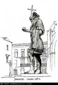 中东建筑速写图片