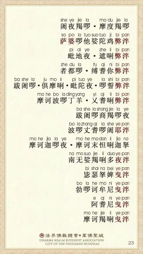 《楞严咒》注音版