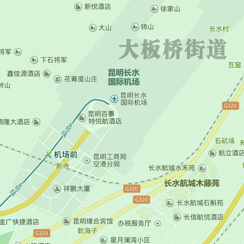 官渡区地图1.1米云南省昆明市新款可定制交通行政划分贴图