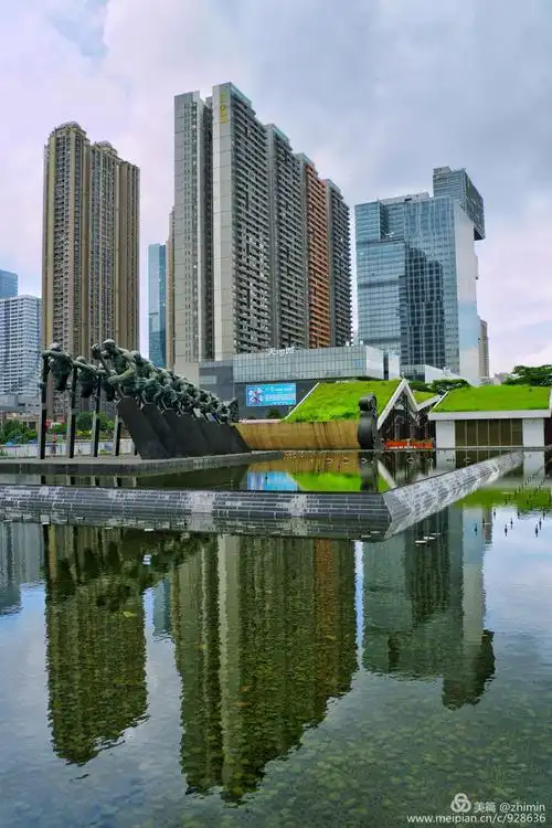 景色宜人的佛山南海金融公园