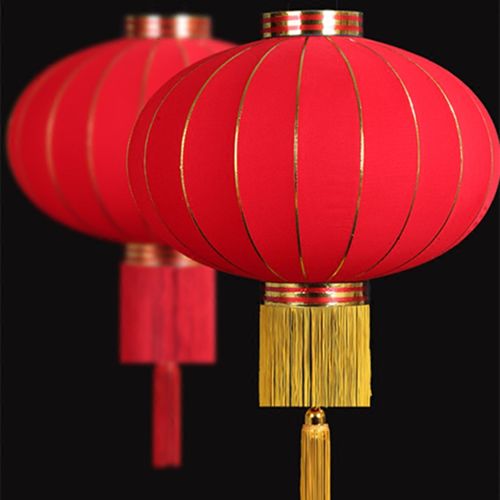 新年户外防水防晒大红灯笼中式宫灯节庆装饰灯笼喜庆铁口广告灯笼