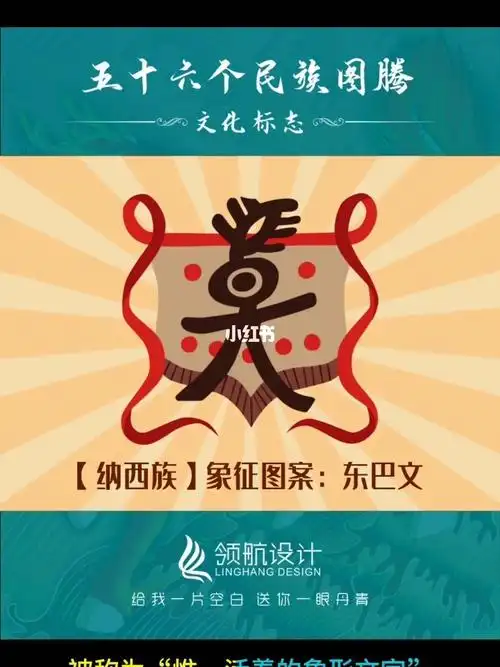 56个民族象征图腾纳西族东巴文