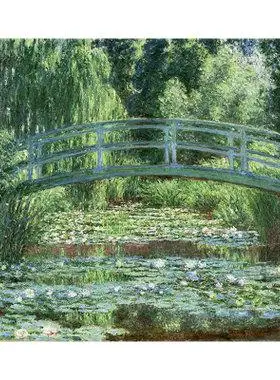 莫奈睡莲池塘日本桥厚印象派布画芯