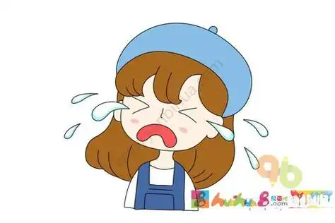 治愈系小萌妹 悲伤大哭的女孩子怎么画简笔画教程吧