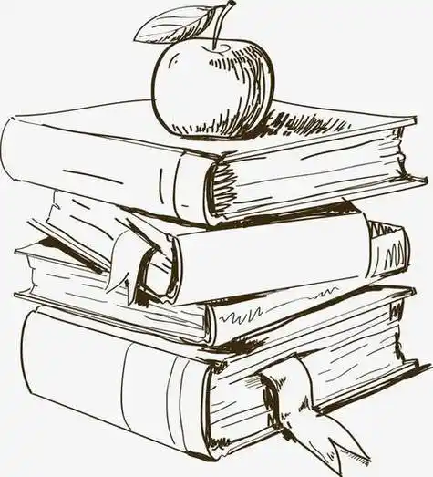 叠上的书本 strong>简笔画 /strong>