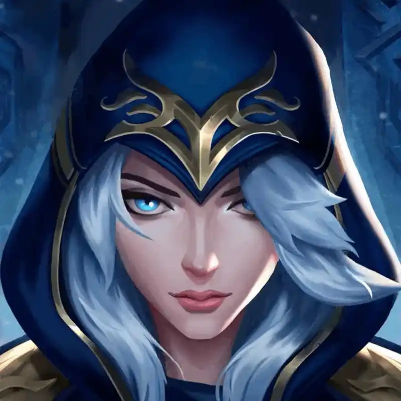 英雄联盟12周年#寒冰射手 艾希图标以及同人制作动态图分享~ 太美了