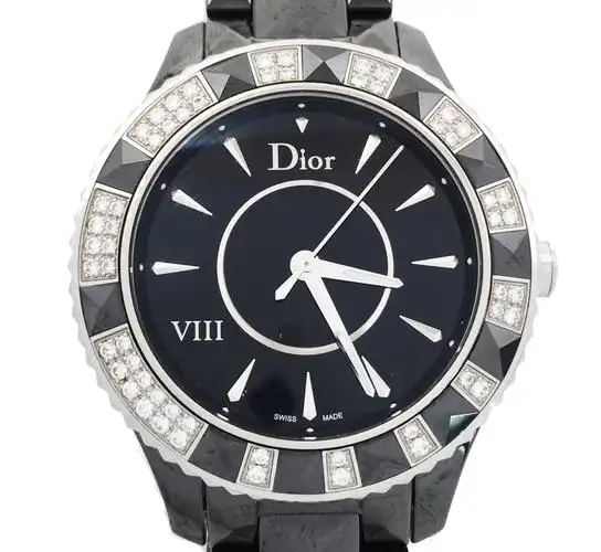 【9.0新】迪奥dior viii系列陶瓷镶钻自动机械女表