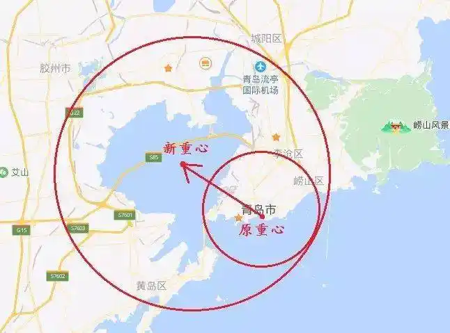 青岛城市重心逐渐向胶州湾转移!