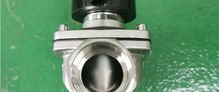 定制24v负压真空电磁阀dn25不锈钢常闭常开丝口空气泵抽真空电磁阀zca