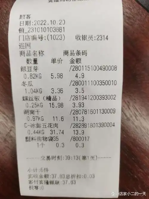 物价又涨了,6件商品花了37.83元,钱不值钱了