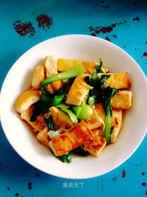青菜煎豆腐
