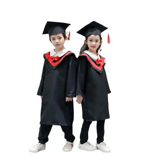儿童博士服小学生幼儿园博士服学士服演出服博士帽毕业照服装礼服单独