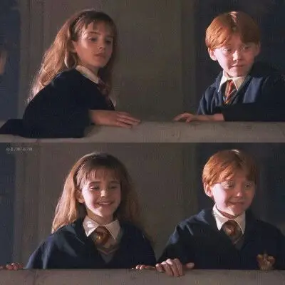 赫敏罗恩情侣头像