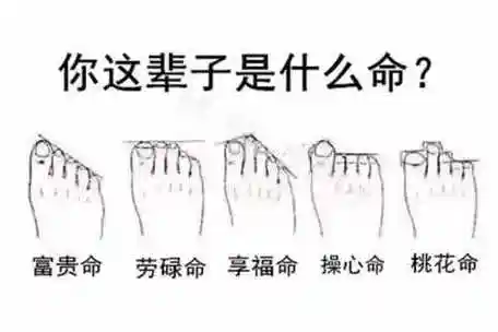 脚相看你是富贵命还是忙碌命