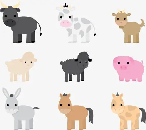 卡通动物免抠素材免费下载_觅元素51yuansu.com