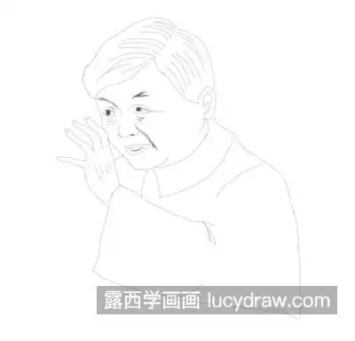 邓稼先头像儿童简笔画