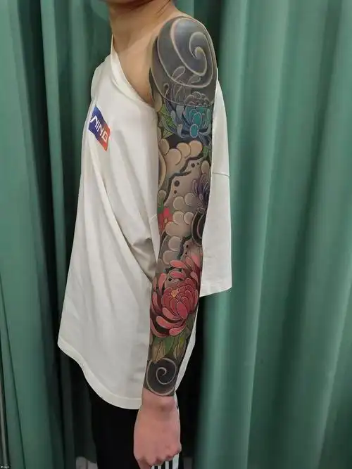 日式老传统花臂