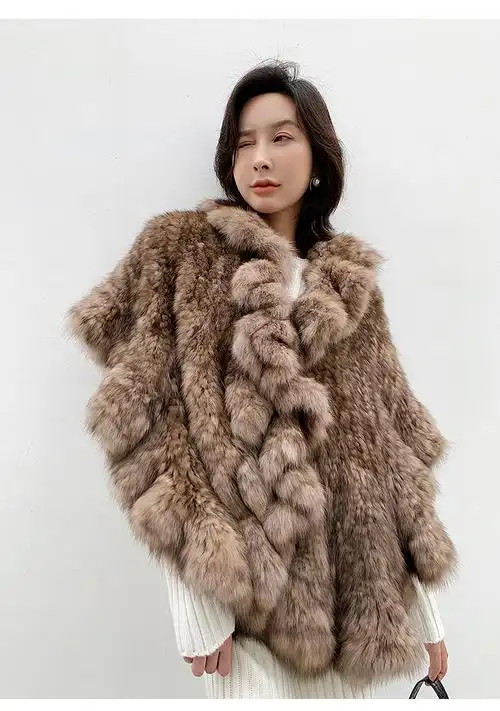 啄木鸟紫貂皮草披肩女貂毛水貂皮草围巾女毛领子真毛毛毛围巾冬季气质