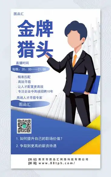 猎头招聘海报