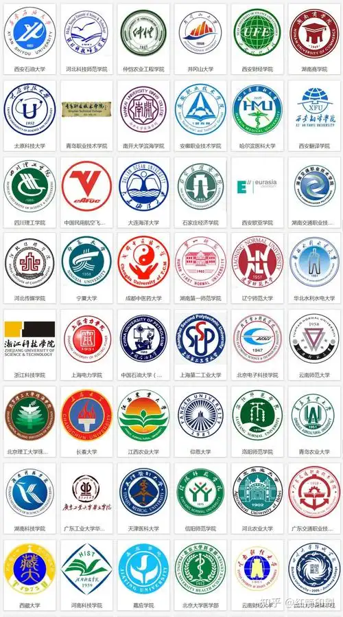 中国著名大学校徽logo标志cdr矢量图学院标识ai高等学校eps