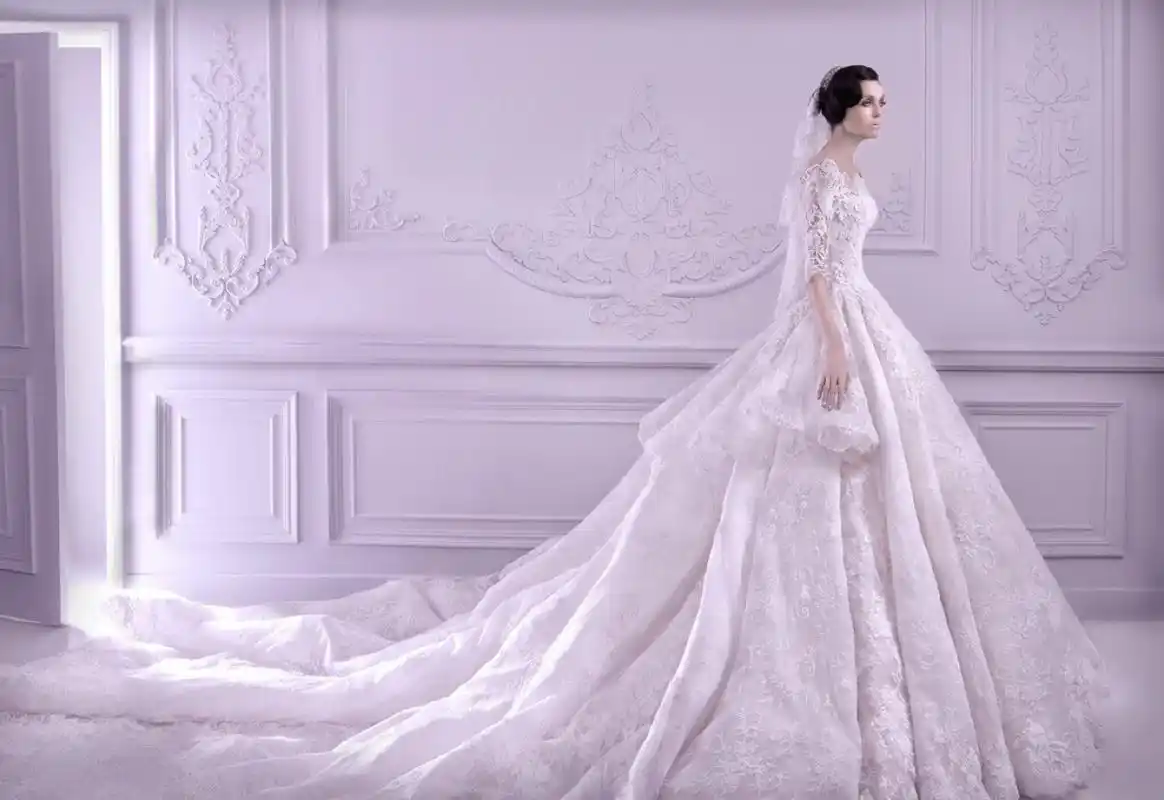 将华丽进行到底 黎巴嫩drama派婚纱大牌michael cinco 春夏款婚纱系列