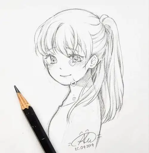 怎么画动漫人物 动漫少女简笔画-起航号