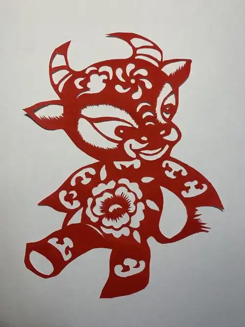 一把剪刀一张纸,剪出"我"的祝福,送给最"牛"的人|剪纸