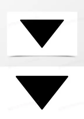 倒三角图标