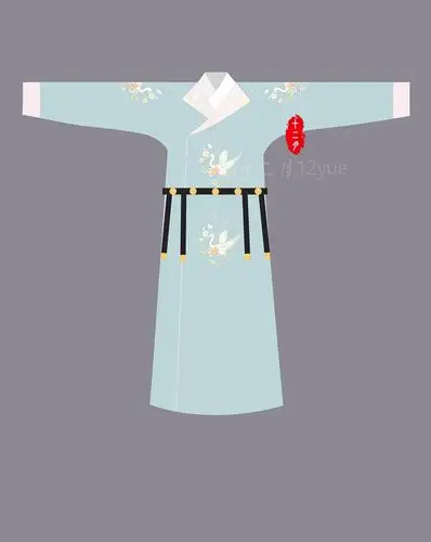 汉服设计/木梨枝《染晨烟》|服装|传统/民族服饰|木梨枝 - 原创作品