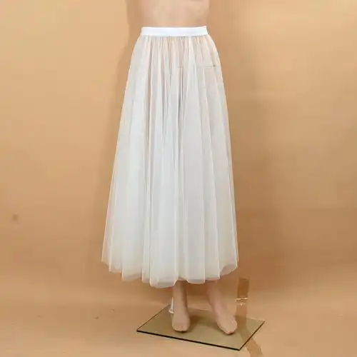 720度网纱外罩裙360度大摆外搭透视裙透明表演裙古典舞跳舞练功裙