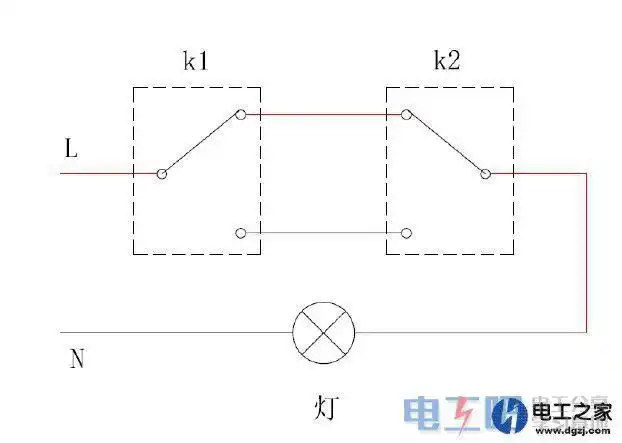 单刀双掷开关如何接线