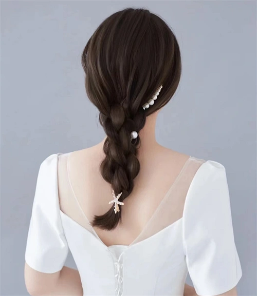 9款精美新娘造型 仙气韩式新娘发型_新娘发型 - 美发站