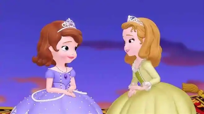 小公主苏菲亚:苏菲亚和安柏公主,终于到达唐古,还驯服了飞毯