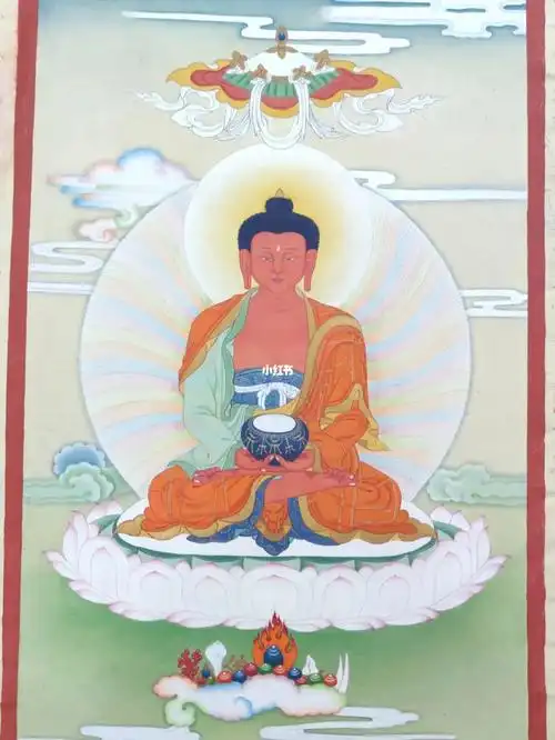 唐卡阿弥陀佛完成