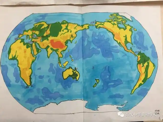 衡实丨惊呆了七年级学生手绘世界地图作品展