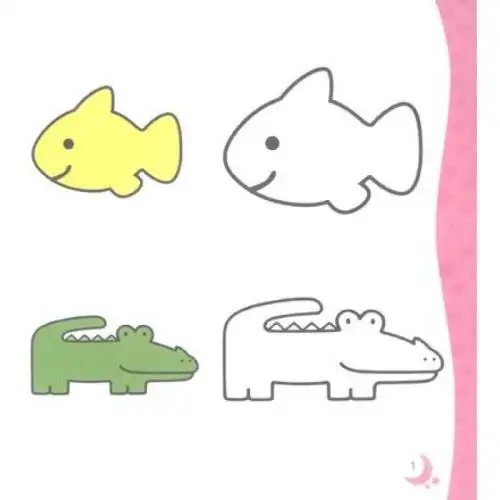 三岁小孩简笔画初学