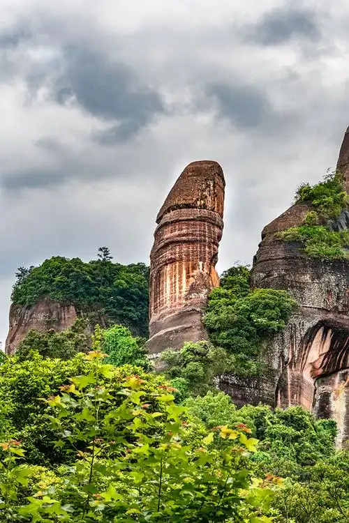 风光摄影丹霞山阳元石