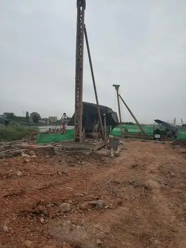 五涌桥桥台桩基施工