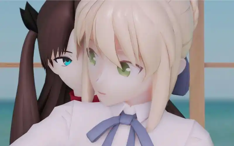 【saber73远坂凛73剑凛】阿尔托莉雅和凛的双人舞—no title