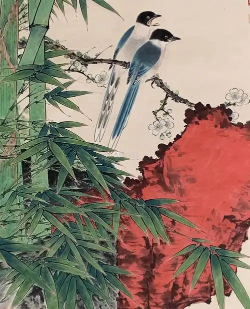 田世光 花鸟 纸本立轴-【成交 价格 图片】