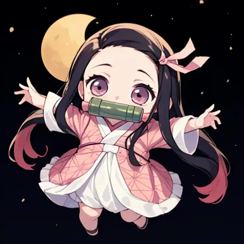 鬼灭之刃 祢豆子 q版.#动漫女头 #我又来送图啦 #二次元 - 抖音