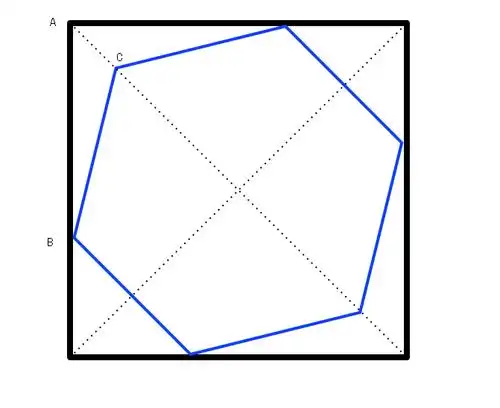 假设正方形的边长为a,正六边形的边长为b, 则b=a/2 楼上那位的: ab=a